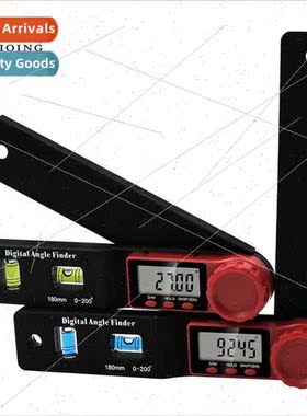 2 in 1 Mini Level Measuring Angle Angle Ruler Protractor Woo