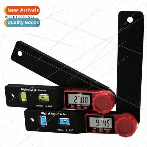 2 in 1 Mini Level Measuring Angle Angle Ruler Protractor Woo