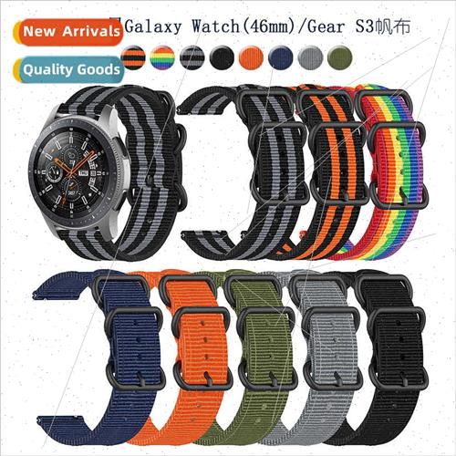 适用Samsung Galaxy Watch Watch 3 Canvas WristbNylon Strap