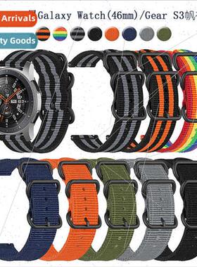 适用Samsung Galaxy Watch Watch 3 Canvas WristbNylon Strap