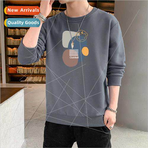 Sweatshirt men 2023 new fall spring long-sleeved T-shirt cas