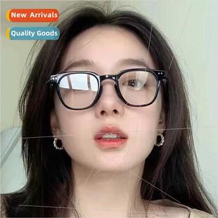 Black frame myopia glasses female anti-blue light fatigue ey