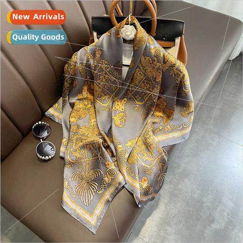 Retro classic Chinese black gold phoenix 110 simulation silk