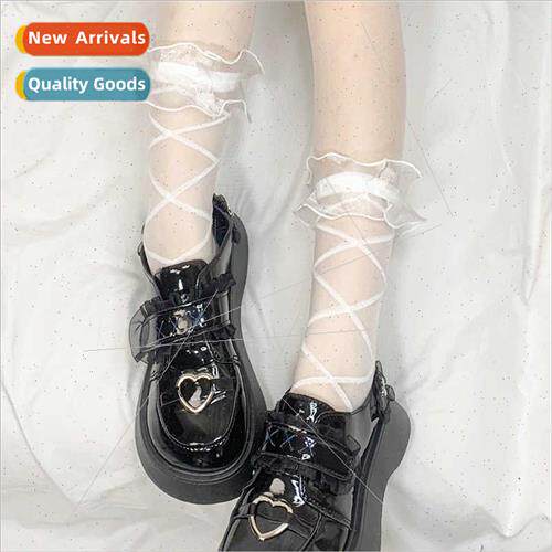 Socks female thin new Lola organza lace glass silk female so