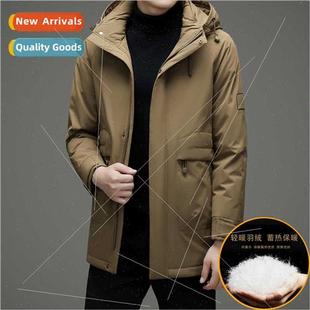 jacket men outdoor length duck down whe Medium winter