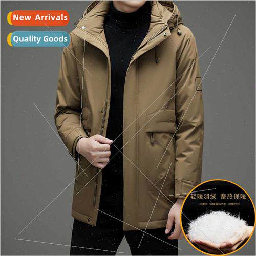 Medium-length down jacket men winter whe duck down outdoor h
