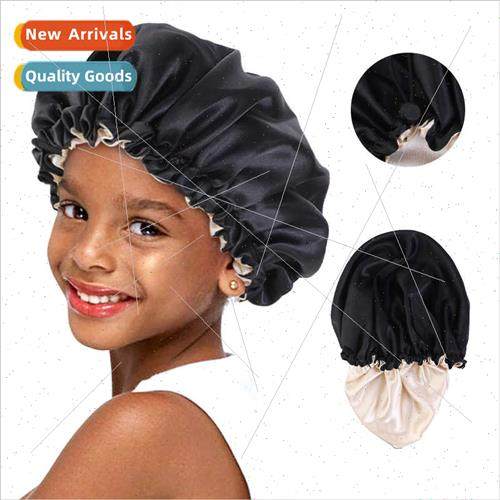 Children Elastic Adjustable Buckle Stch Sleeping Hat Double