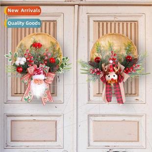 Basket Christmas Claus New Dec Santa Bamboo Cute 2023 Wreath