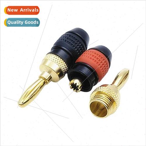 4MM cross gold-plated banana head Speaker cable terminal plu