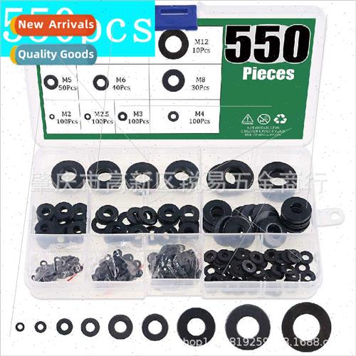 550pcs boxed black flat washers alloy steel washers M2M2.5M3