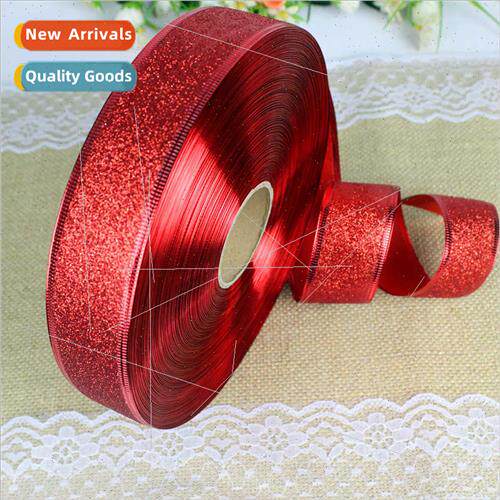 New 2 meters gold pink ribbon Christmas decorations Christma