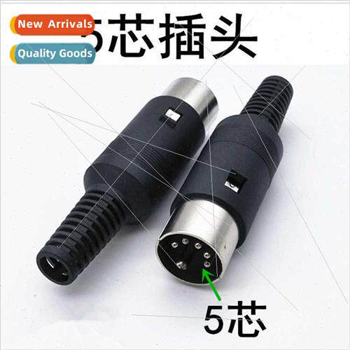Large 5-pole plug 5-pin 5-pole solder header DIN block 5-pol