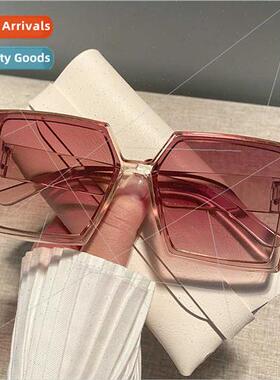 2020 new sunglasses ins Europe retro large frame sunglasses