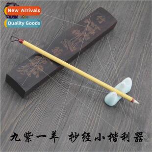 Scripture copying lowercase nine purple one wool pen fly-hea