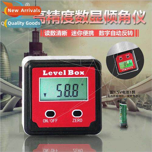 Red 2-key precision electronic digal display inclinometer in