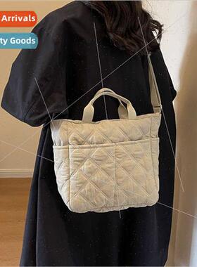 cotton dress bag fall winter bag female new sense shoulder b