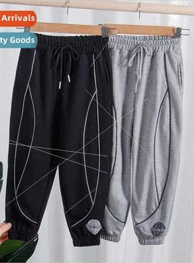 2022 Spring Autumn middle large children cotton casual sweat