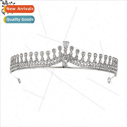 Aesthetic banquet hair bands vintage baroque crown micro-enc
