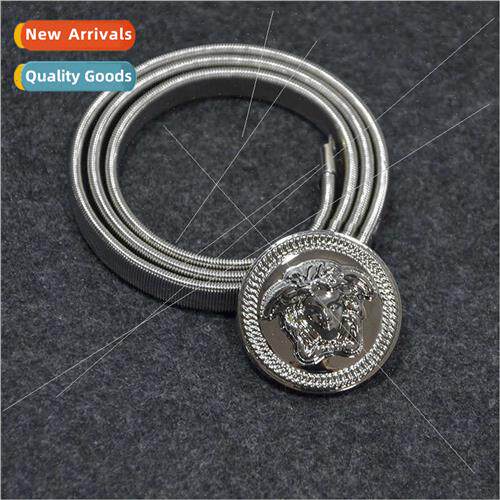 Beauty head ladies decorative metal spring waist chain versa