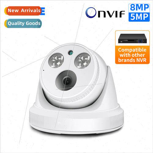 4K POE IP Dome Camera H.265 CCTV Audio P2P Motion Detection