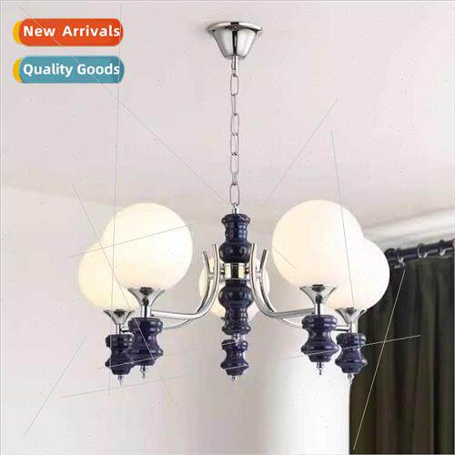 French antique solid wood living room lamp main lamp chandel