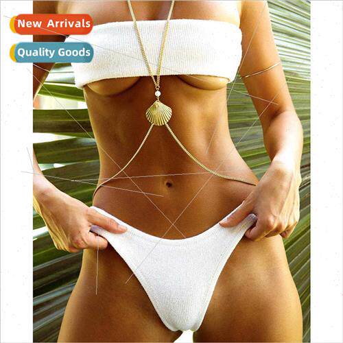 Europe marine wind summer new metal thin shell sexy body cha