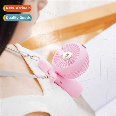 Neck fan spray small fan mute ultra-long standby rechargeabl