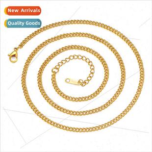 Flat Classic New Steel Necklace Chain Tanium ngle