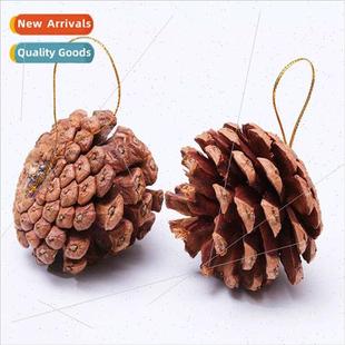 pack hanging 6cm pinecone ornament Christmas 6pcs