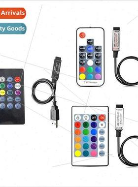 USB 24 keys infrared remote control mini 3 keys colorful lig