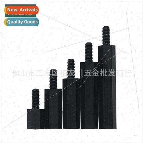 M2.5 Black whe single pass hexagonal nylon post ngle head is