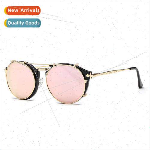 b1813 new fashion retro dual-use sets glasses flat mirror me