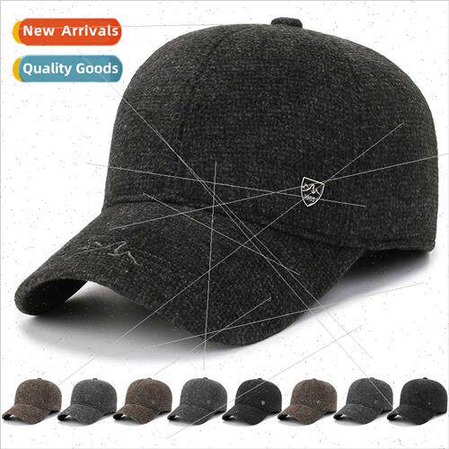New warm hat men baseball cap outdoor winter padded windproe