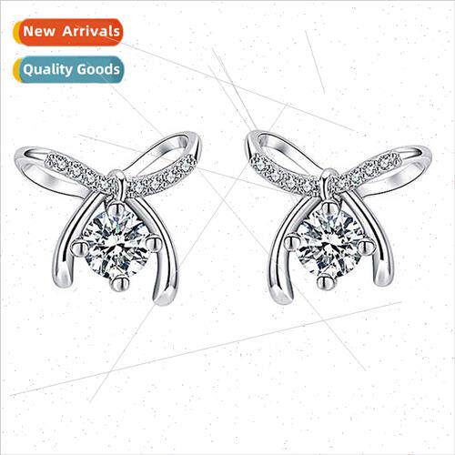 s925 silver butterfly earrings female Korea earrings earring