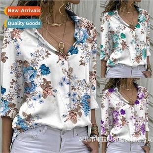 Fashion Printed Loose Spring Sleeve Summer Long 2022 Women