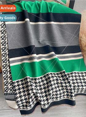 Faux cashmere scarf female long striped birdcage wider shawl