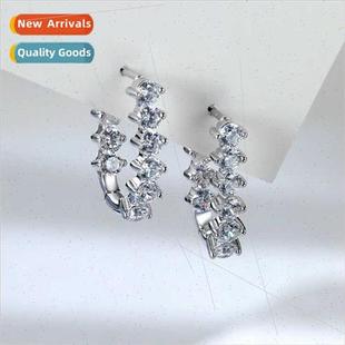 buckle female tide Classic earrings cool Europe