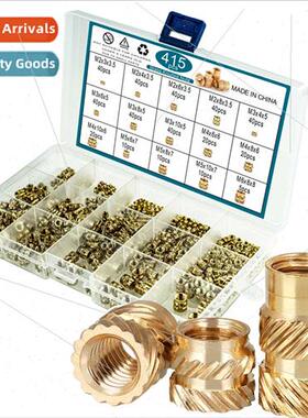 415pcs Tohachi Inserted Hot Melt Nut Set M2M3-M6 Double Slas