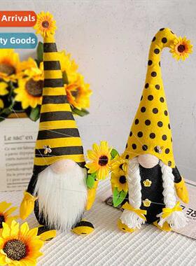 New Bee Festival Long Hat Faceless Doll Gnome Cute Bee Elf S