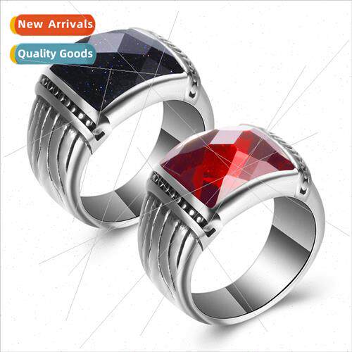 Europe diamond couple ring influx men tanium steel pomegrana