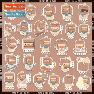 box duck stickers sucase cartoon diy laptop funny