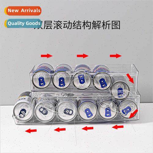 ft Beer Drinks Fridge Box Double Rolling Can & Coke Drawer S