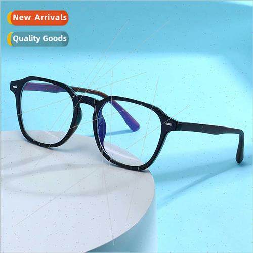 New retro wood grain legs anti-blue light glasses fashion TR