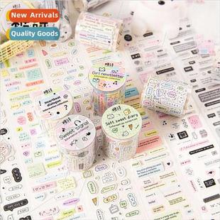 waste tape Messages Copperplate Cute row collection paper