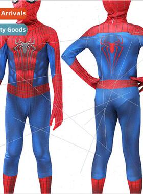 Halloween Cos Costumes Peter Parker Cosplay Kids Bodysu Adul