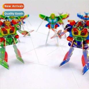 New Children Plastic 3D Robot Stereo Puzzle Instant Noodles