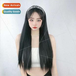 one fash wig Korean set piece hair long female band Hair