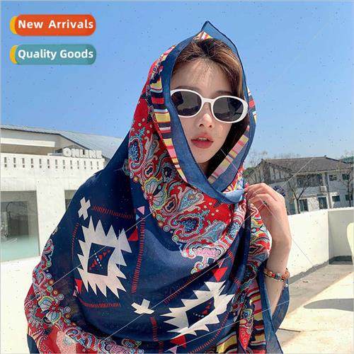 Summer light vacation ethnic scarf female Yunnan travel suns