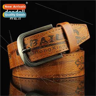 Alphabet retro pin buckle belt men belts versatile antique p