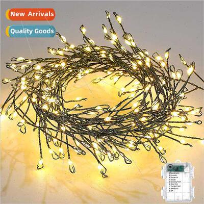 LED firecracker lights copper wire string lights black centi